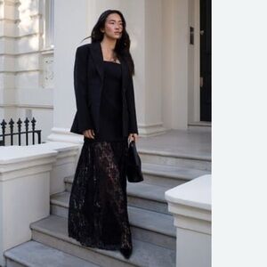 Wild Fable Black Lace Maxi Dress